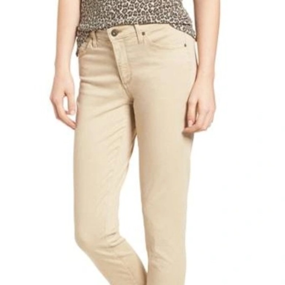 NWT AG Adriano Goldschmied Jeans The Prima Crop Khaki Size 25 - Picture 2 of 9